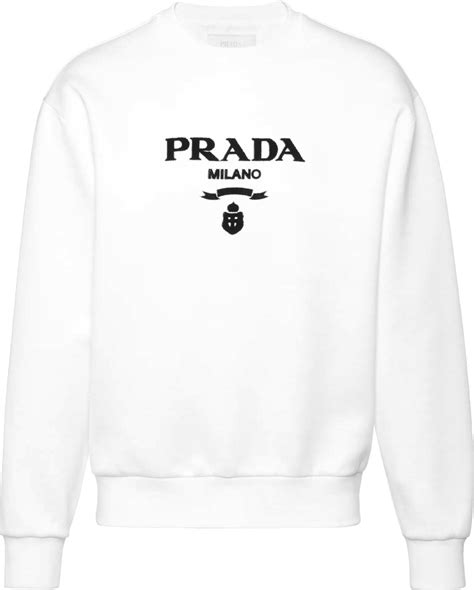 white prada sweatshirt|Prada jumpsuit men's.